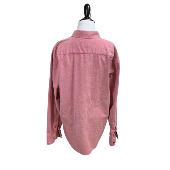 UNTUCKit Men's Size XL Button Down Shirt Long Sleeve 100% Cotton Heathered Red - Picture 6 of 7